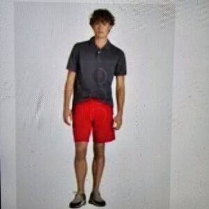 #479 Athletic work men's shorts Color Red